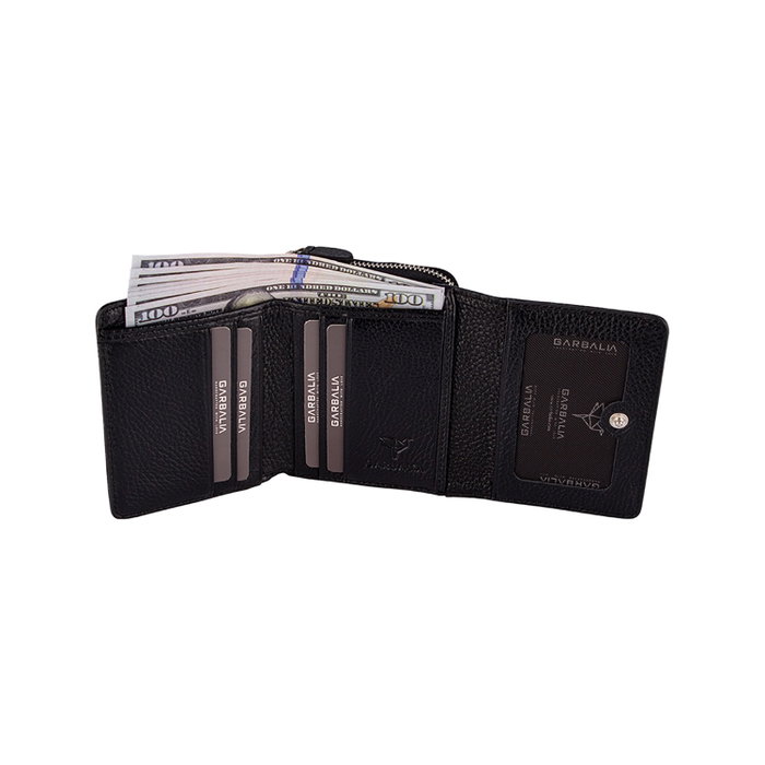 Zoozie Bags Moon - Black Cartera para Mujer en Piel Auténtica Zoozie Bags Moon - Black Cartera para Mujer en Piel Auténtica